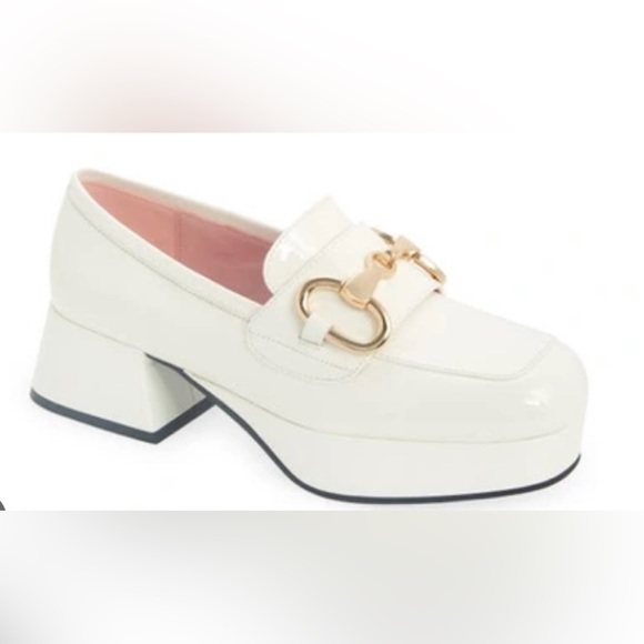 Jeffrey Campbell Horsebit white shoes 💐NWOT - Picture 1 of 4